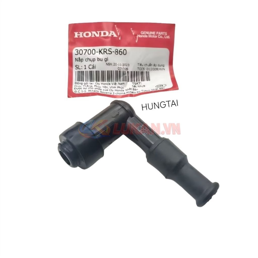 Đầu nắp chụp bugi xe WAVE ALPHA, ZX, RS, S100, RSX... zin 30700-KRS-860 - Ảnh 2