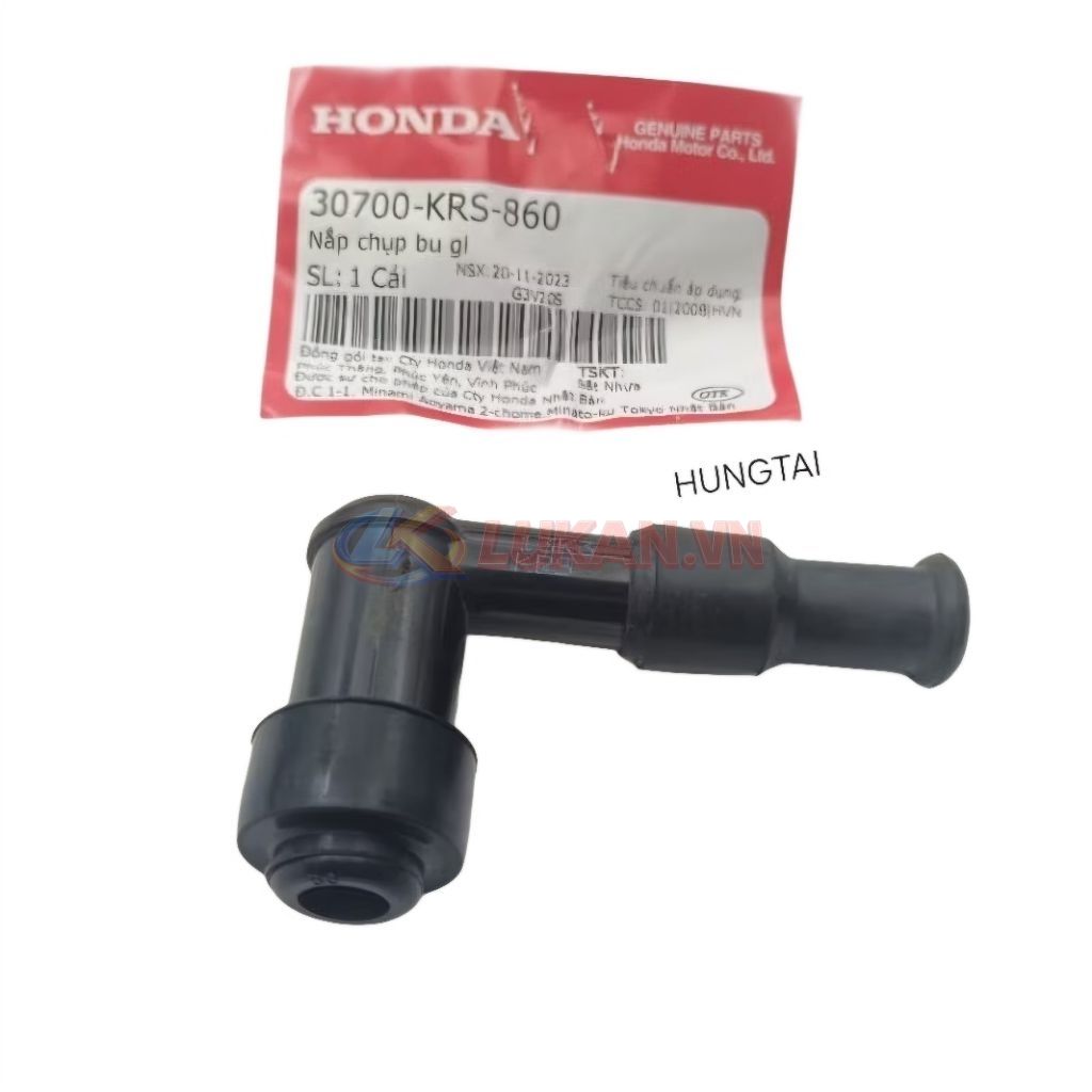 Đầu nắp chụp bugi xe WAVE ALPHA, ZX, RS, S100, RSX... zin 30700-KRS-860 - Ảnh 3
