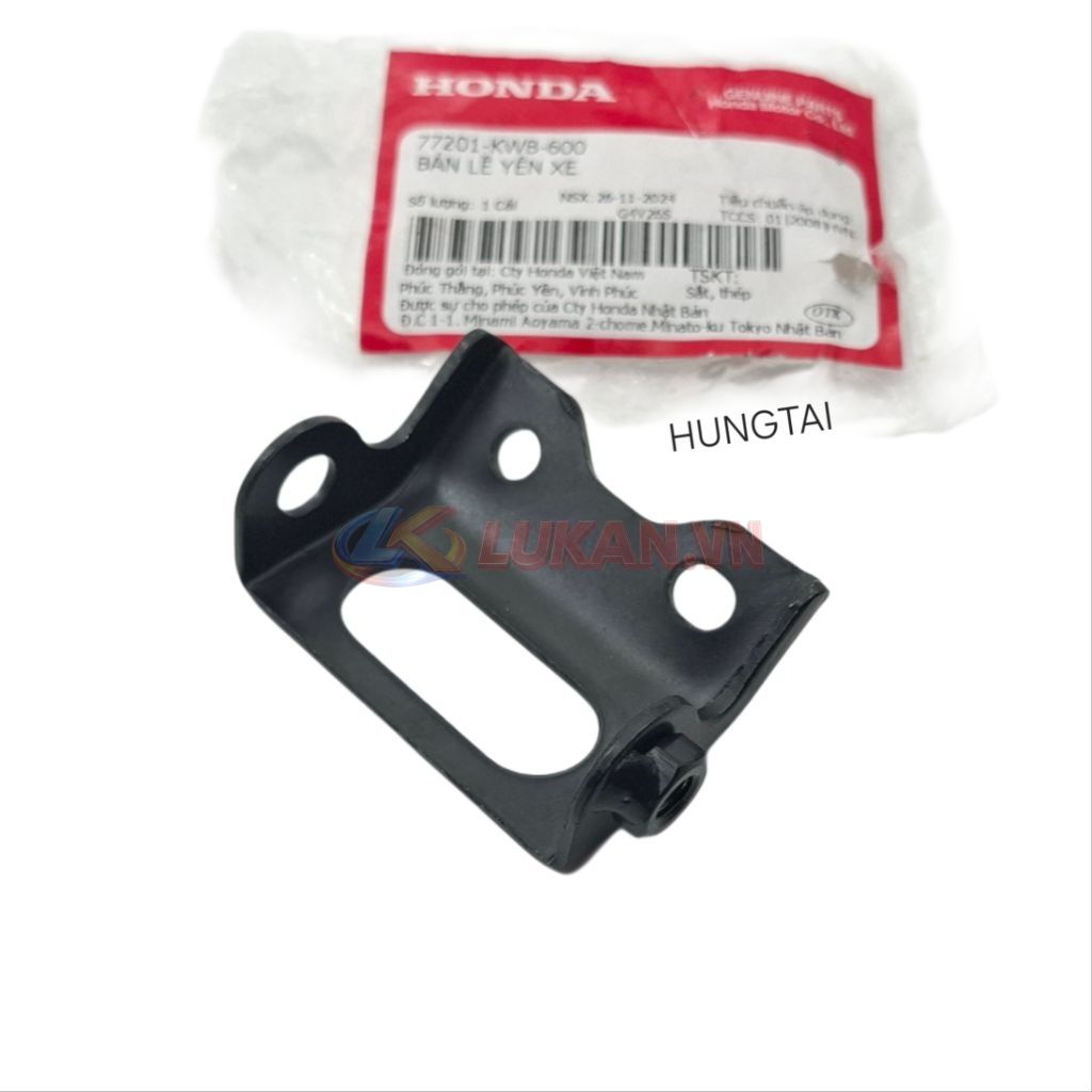 Bản lề pass yên ngồi WAVE S110, RSX, A110, FUTURE 125.... zin 77201-KWB-600 - Ảnh 3