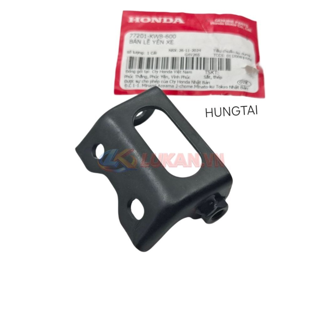 Bản lề pass yên ngồi WAVE S110, RSX, A110, FUTURE 125.... zin 77201-KWB-600 - Ảnh 4