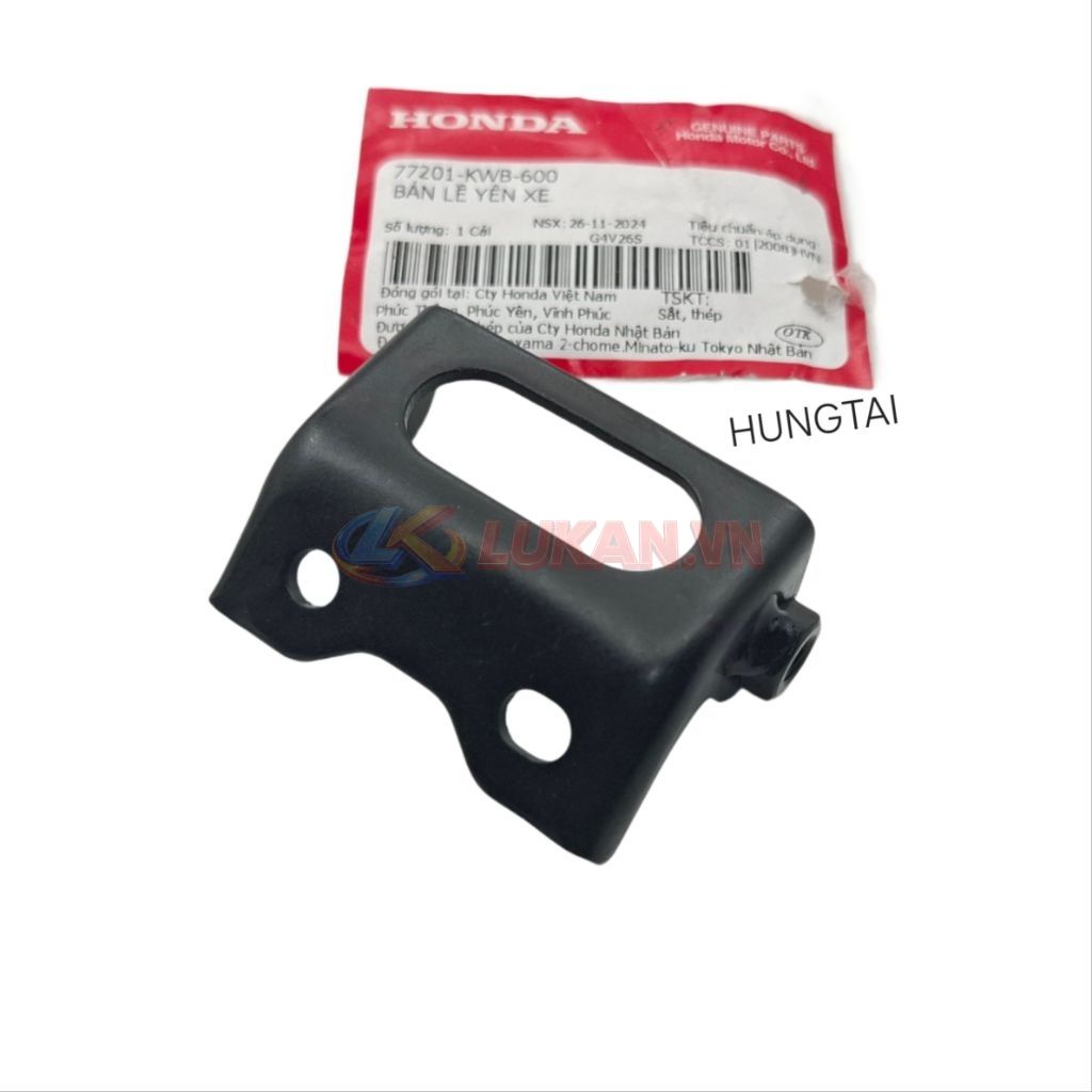 Bản lề pass yên ngồi WAVE S110, RSX, A110, FUTURE 125.... zin 77201-KWB-600 - Ảnh 5