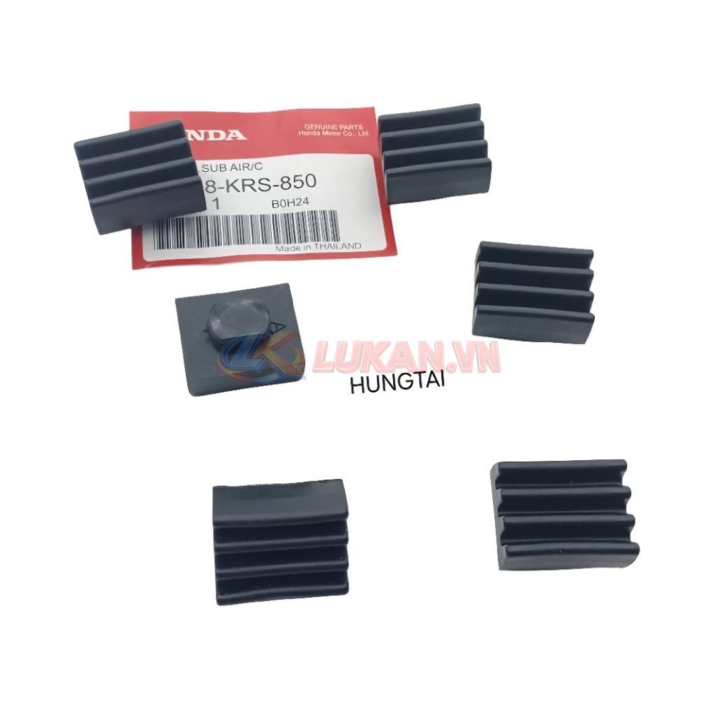 Bộ 6 cao su đệm nhựa đế yên ngồi WAVE Thái, ALPHA, ZX... zin - Ảnh 2
