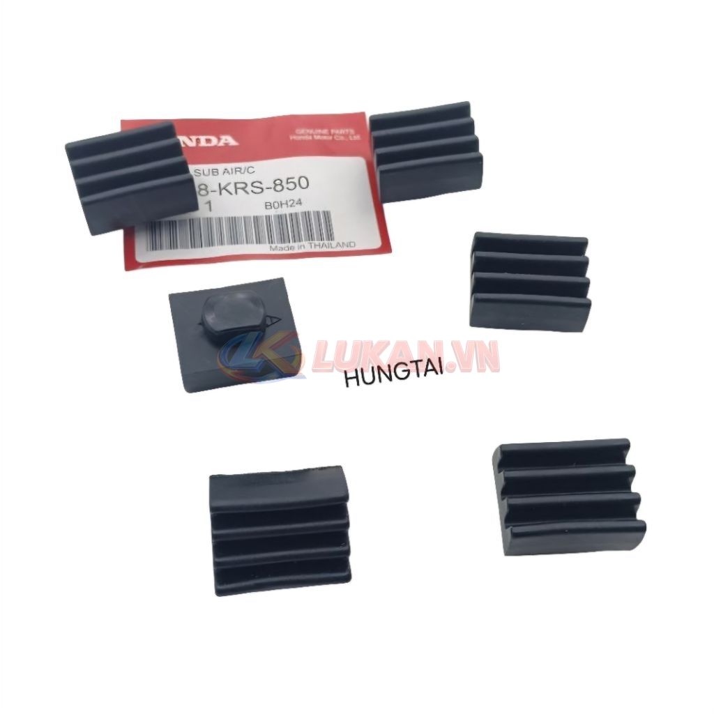 Bộ 6 cao su đệm nhựa đế yên ngồi WAVE Thái, ALPHA, ZX... zin - Ảnh 3