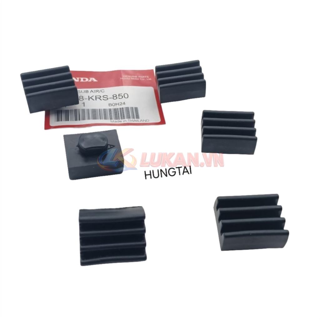 Bộ 6 cao su đệm nhựa đế yên ngồi WAVE Thái, ALPHA, ZX... zin - Ảnh 4