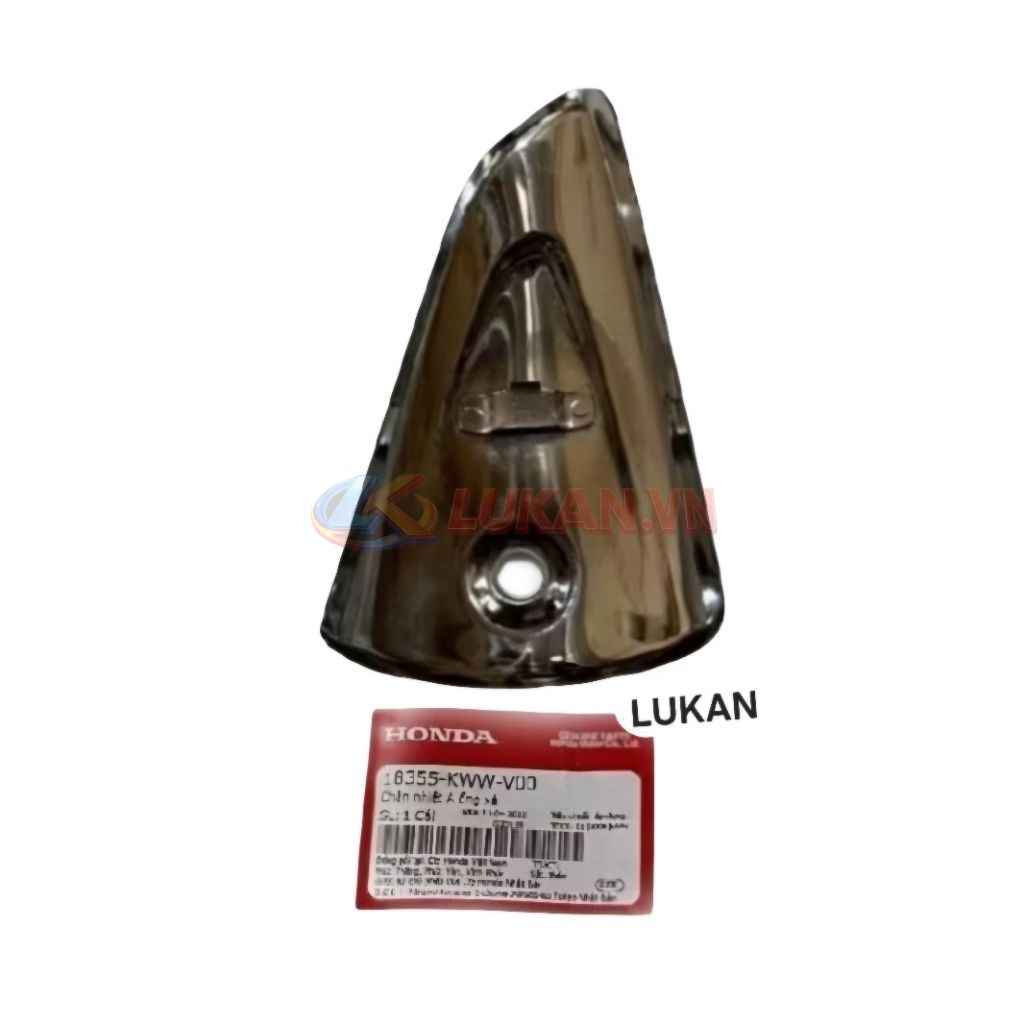 Ốp vĩ che thân pô ống xã nhỏ WAVE RSX 110 zin chính hãng 18355-KWW-V00 - Ảnh 4