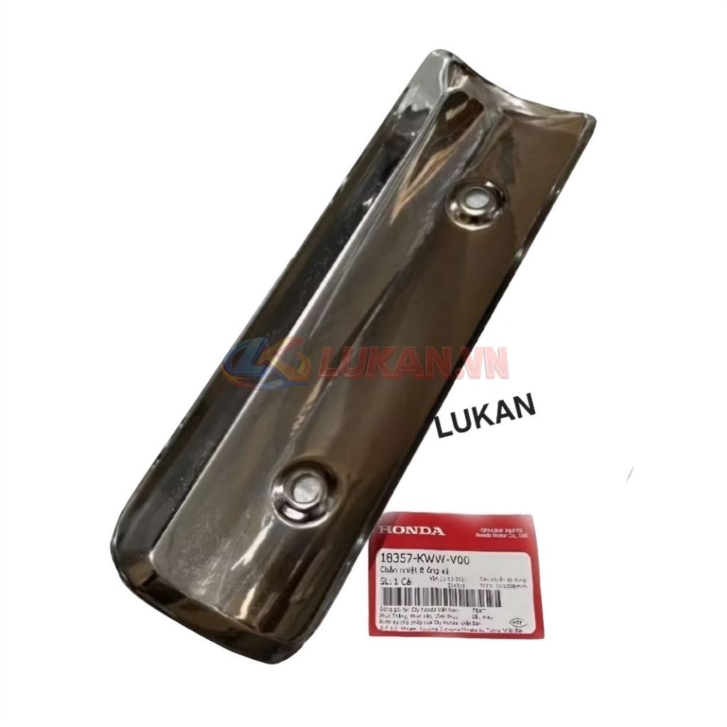 Ốp vĩ che thân pô ống xã WAVE RSX 2009-2010... zin Honda 18357-KWW-V00