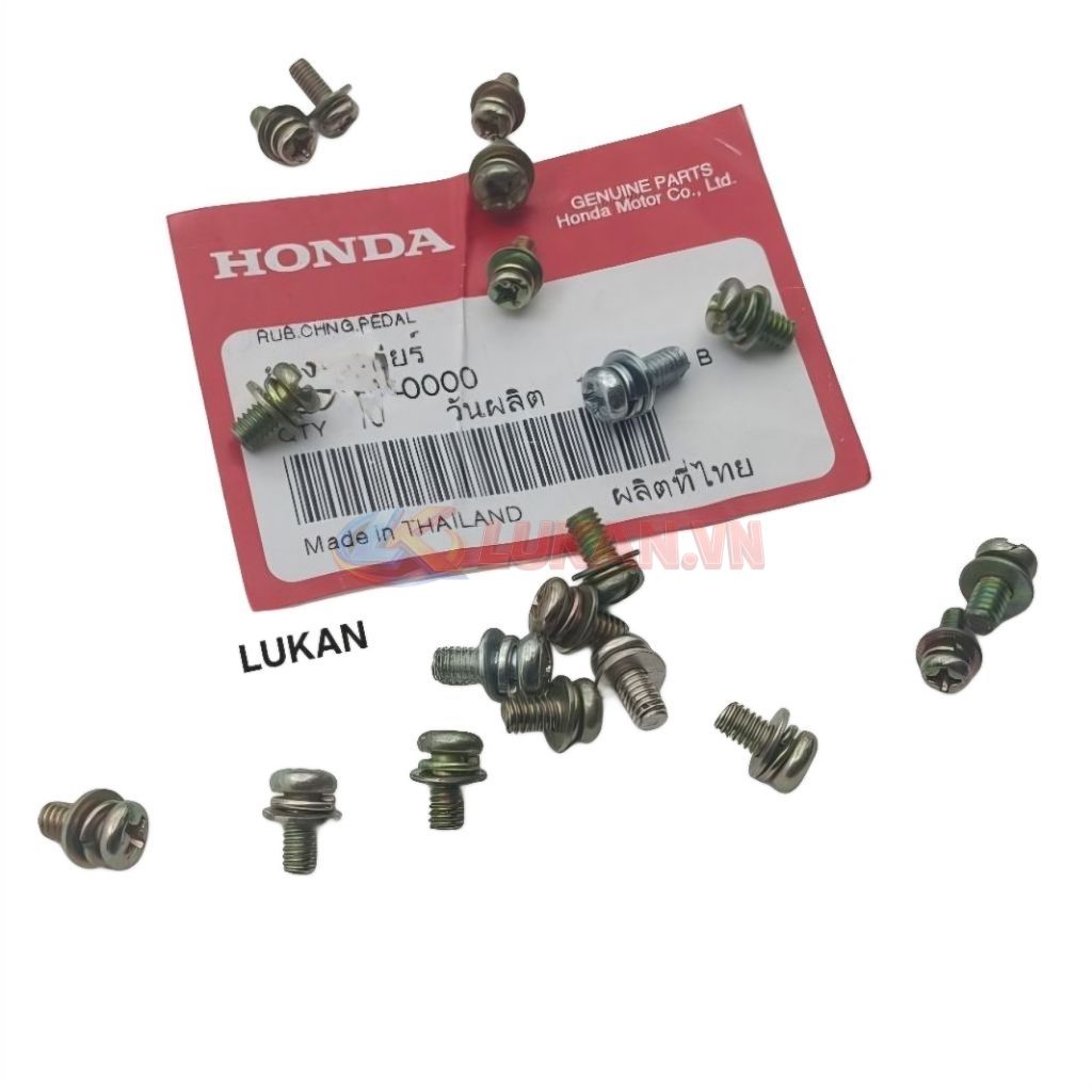 1 Ốc vít bắt chổi than motor củ đề DREAM, WAVE, FUTURE... zin - Ảnh 2