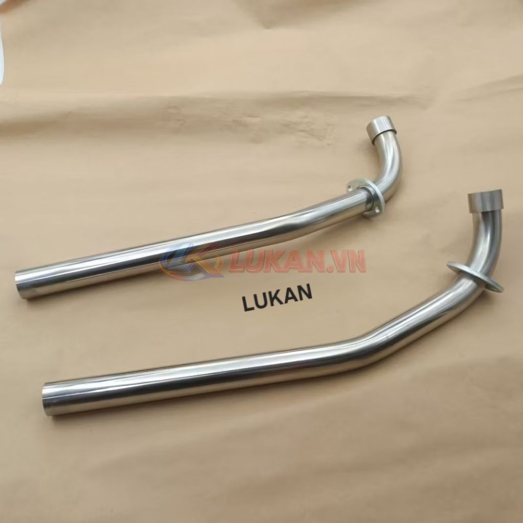 Cổ pô ống xã inox 201, 304 xe DREAM, WAVE... phi 27 - Ảnh 2