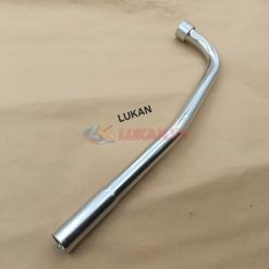 Cổ pô ống xã sắt, inox xe WAVE A, ALPHA, RS, S100...  phi 22