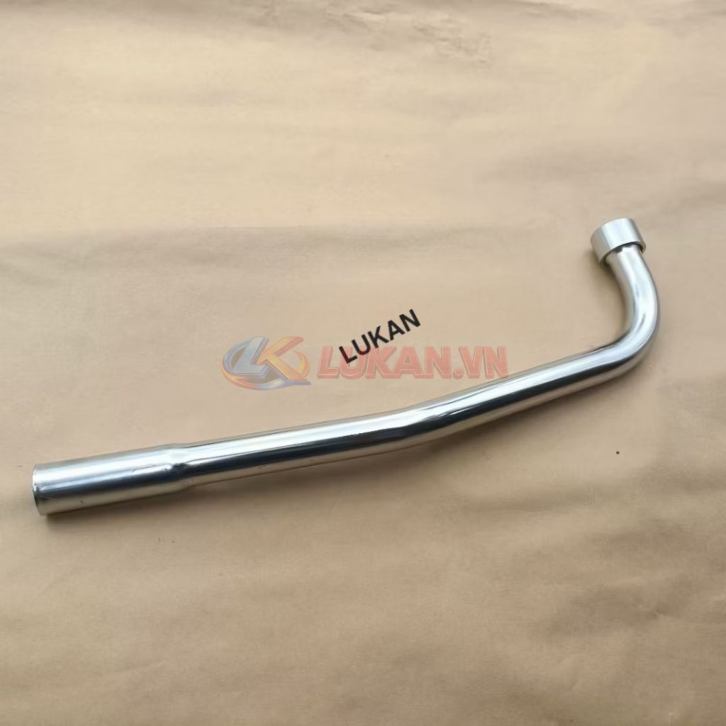 Cổ pô ống xã sắt, inox xe WAVE A, ALPHA, RS, S100... phi 22 - Ảnh 4