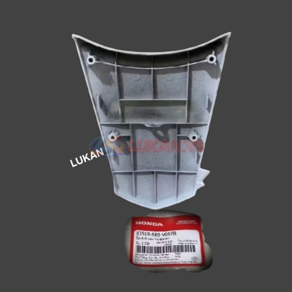 Nắp ốp võ nhựa đuôi rùa WAVE A, ALPHA 110 Trắng zin Honda 83510-K89-V00ZB - Ảnh 2