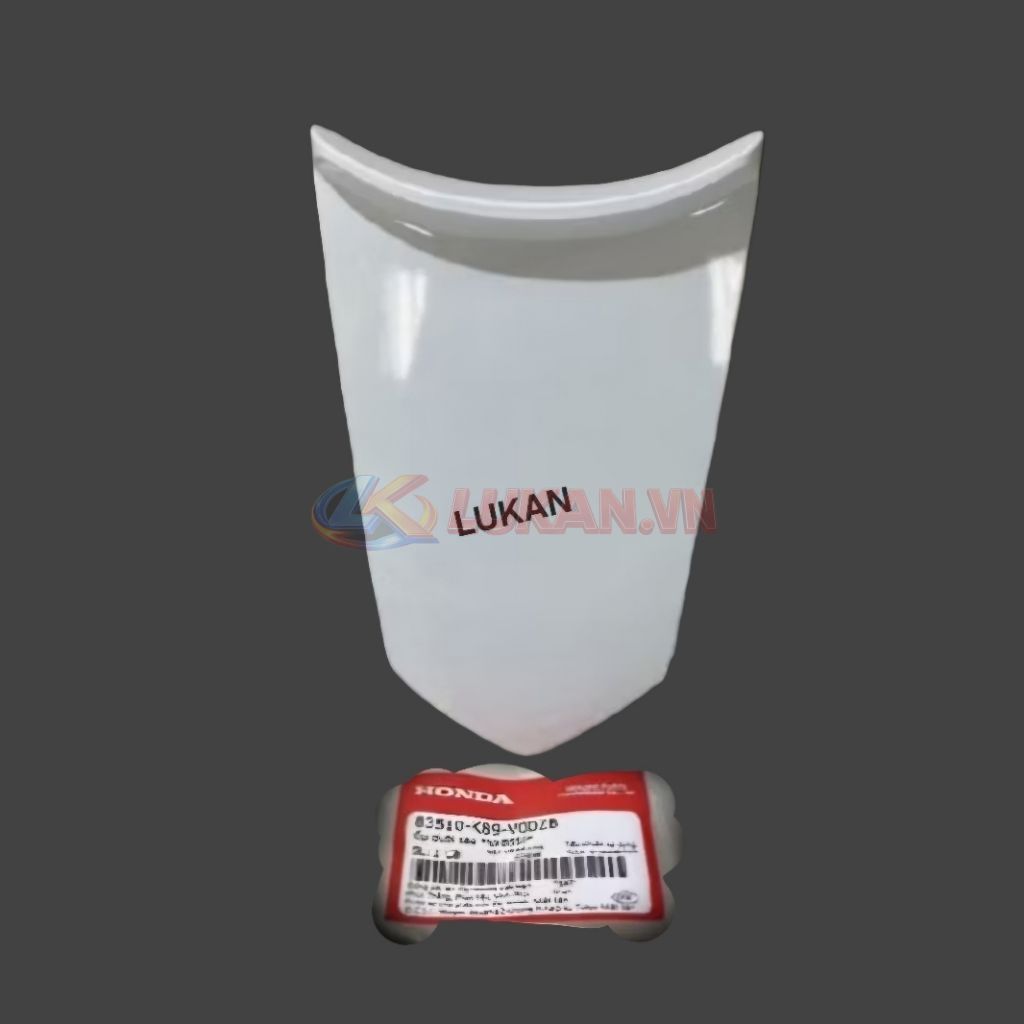 Nắp ốp võ nhựa đuôi rùa WAVE A, ALPHA 110 Trắng zin Honda 83510-K89-V00ZB