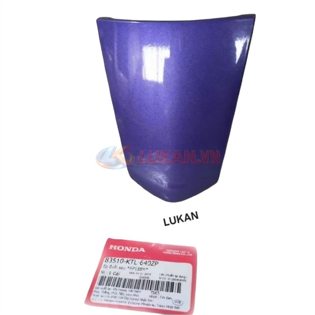 Nắp ốp nhựa đuôi, mu rùa WAVE A, ALPHA, S100.... Tím zin Honda 83510-KTL-640ZP - Ảnh 3