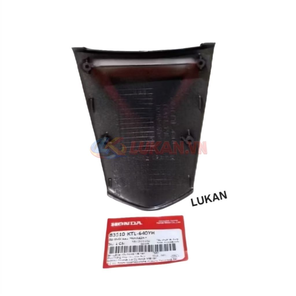 Nắp ốp võ nhựa đuôi, mu rùa xe WAVE A, ALPHA 100.... Xám zin Honda - Ảnh 3