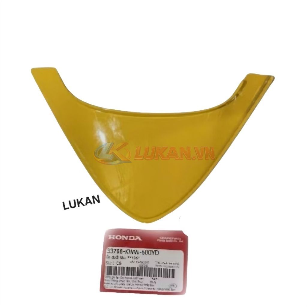 Nắp ốp võ nhựa đuôi, mu rùa WAVE S110, RS, RSX.... Vàng zin Honda 33708-KWW-600YD