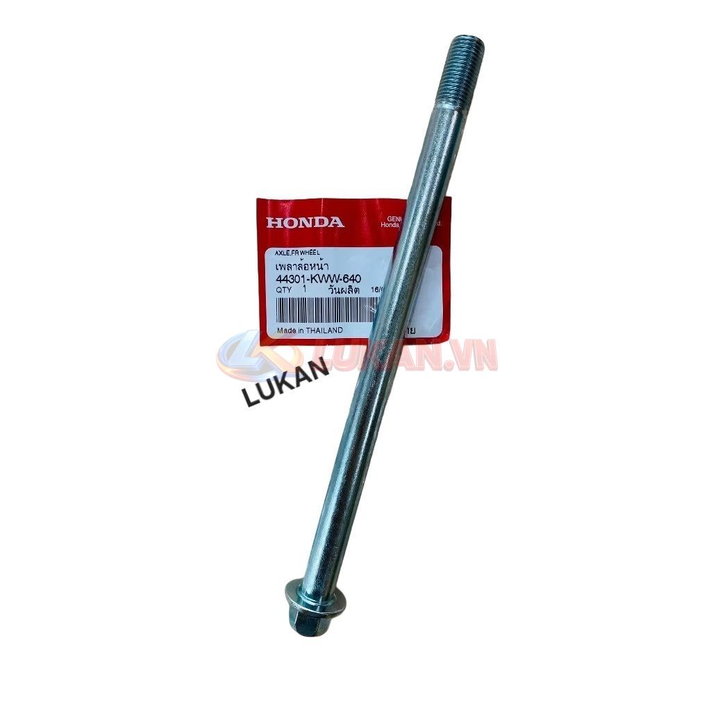 Trục cốt đùm bánh trước WAVE S110, RSX, BLADE, A110... zin 44301-KWW-640 - Ảnh 2