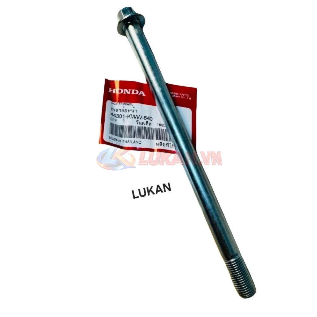 Trục cốt đùm bánh trước WAVE S110, RSX, BLADE, A110... zin 44301-KWW-640 - Ảnh 3