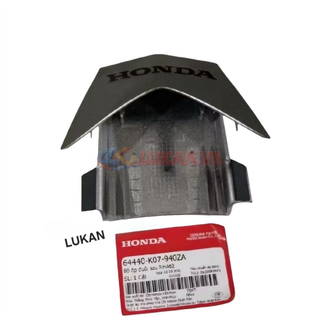 Nắp ốp võ nhựa đuôi, mu rùa WAVE RSX 2012... Bạc zin siêu nhân 64440-K07-940ZA - Ảnh 4