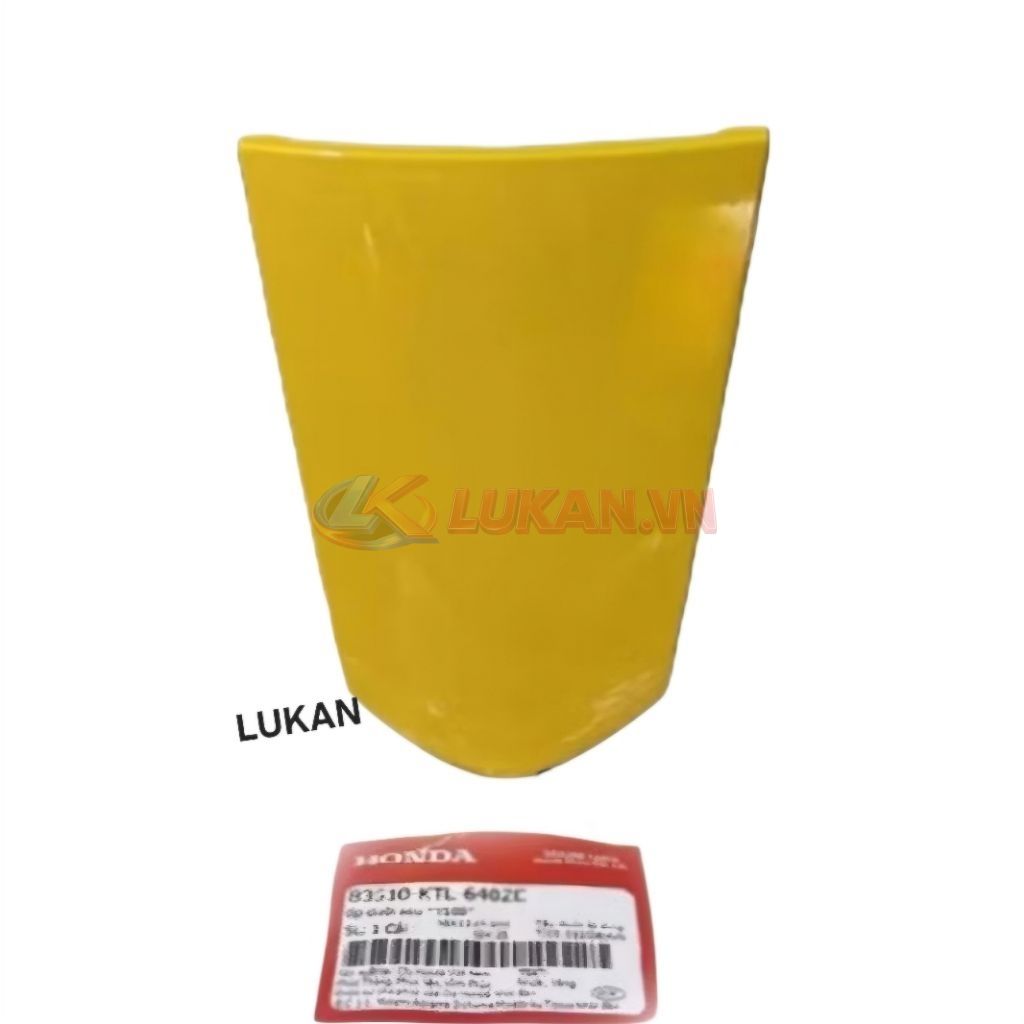 Nắp ốp võ nhựa đuôi, mu rùa WAVE A, ALPHA, RS, S100... vàng zin 83510-KTL-640ZE