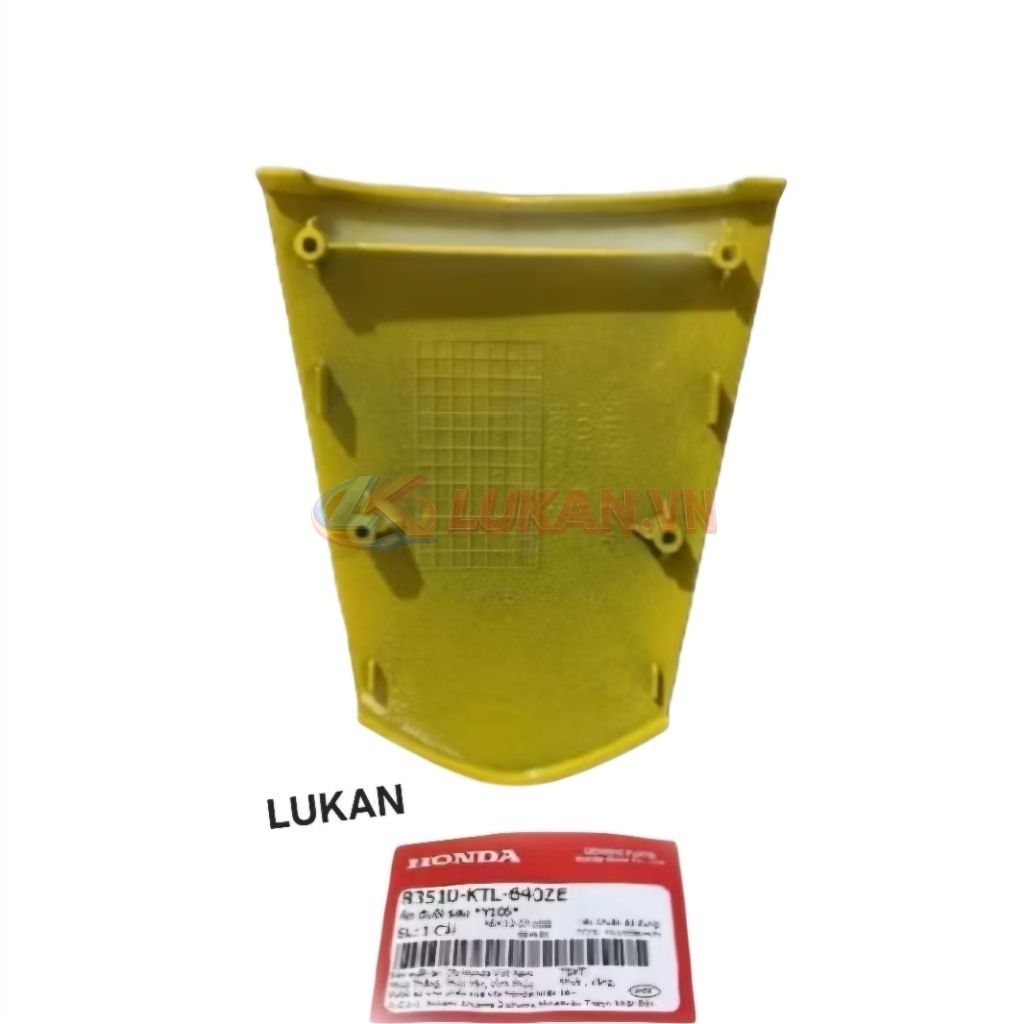 Nắp ốp võ nhựa đuôi, mu rùa WAVE A, ALPHA, RS, S100... vàng zin 83510-KTL-640ZE - Ảnh 3