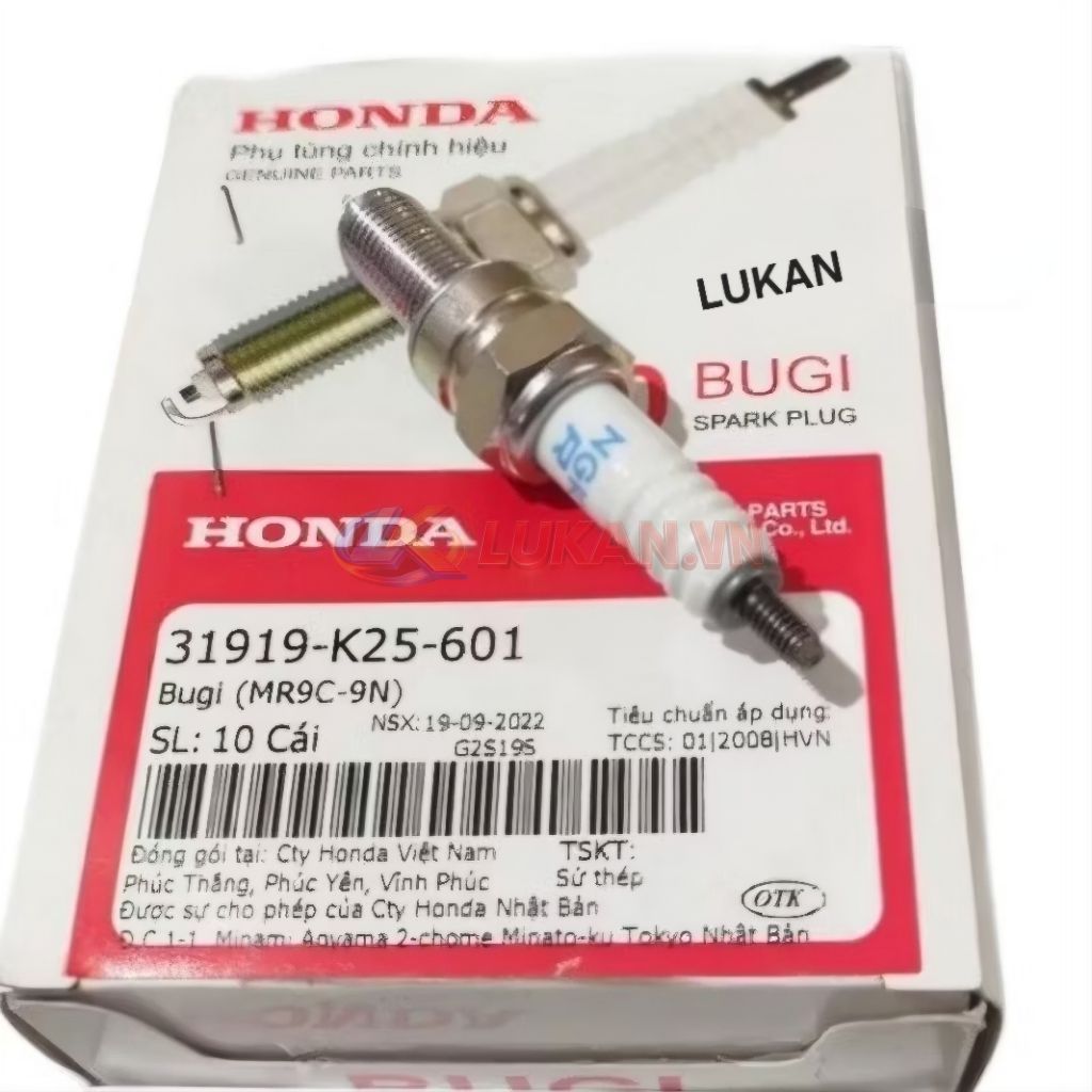 Bugi đánh lửa điện MR9C 9N xe WINNER, SONIC, CBR 150... zin Honda 31919-K25-601
