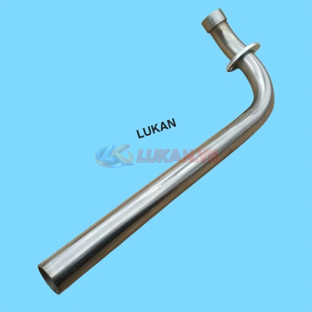 Cổ pô ống xã inox 304 xe 67 phi lỗ 27 - Ảnh 2