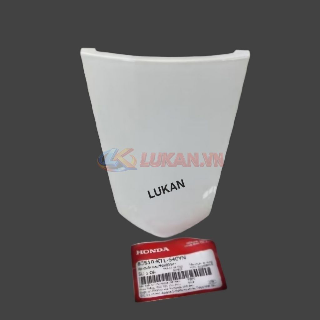 Nắp ốp võ nhựa đuôi, mu rùa WAVE A, ALPHA, S100... Trắng zin 83510-KTL-640YN - Ảnh 2