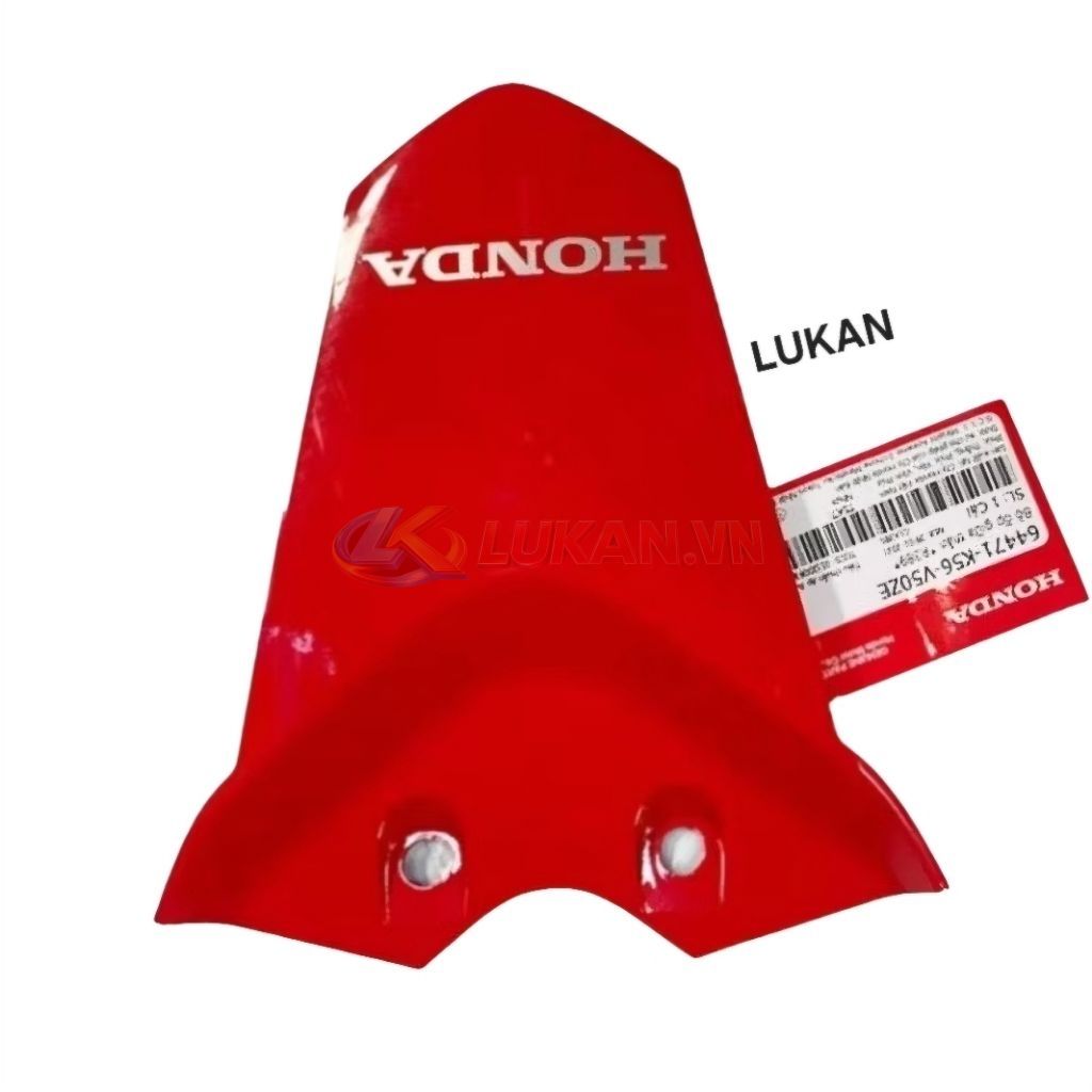Nắp ốp võ nhựa đuôi rùa WINNER X, RS 150 V2, V3 đỏ zin Honda 64771-K56-V50ZE - Ảnh 2
