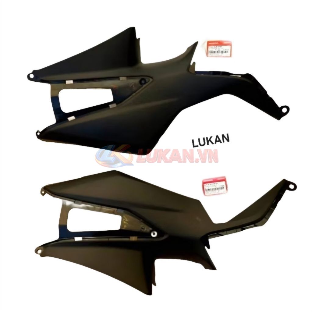 Cặp nhựa nhám, ốp bụng sườn dưới yên WAVE A, ALPHA 110.... zin Honda