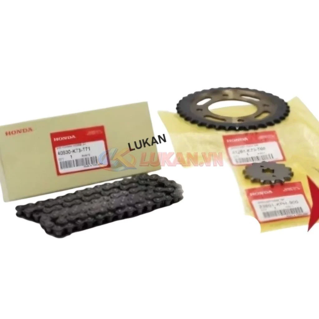 Bộ nhông sên dĩa, xích tải xe FUTURE LED, WAVE 125... zin Thái - Ảnh 3