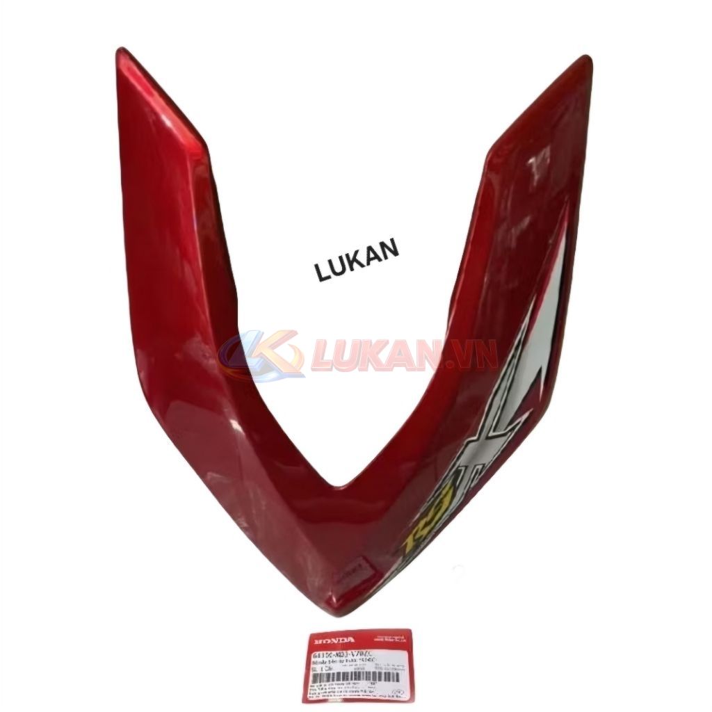 Nhựa chữ V, mặt nạ trước xe WAVE RSX 2009-2011.... Đỏ zin Honda - Ảnh 2