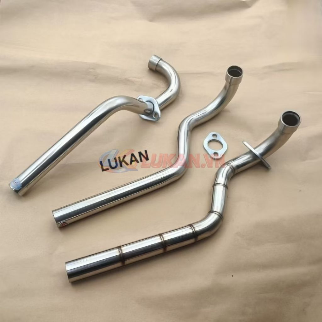 Cổ pô ống xã inox 201, 304 xe WAVE S110, RS, RSX... phi lỗ 27 - Ảnh 2