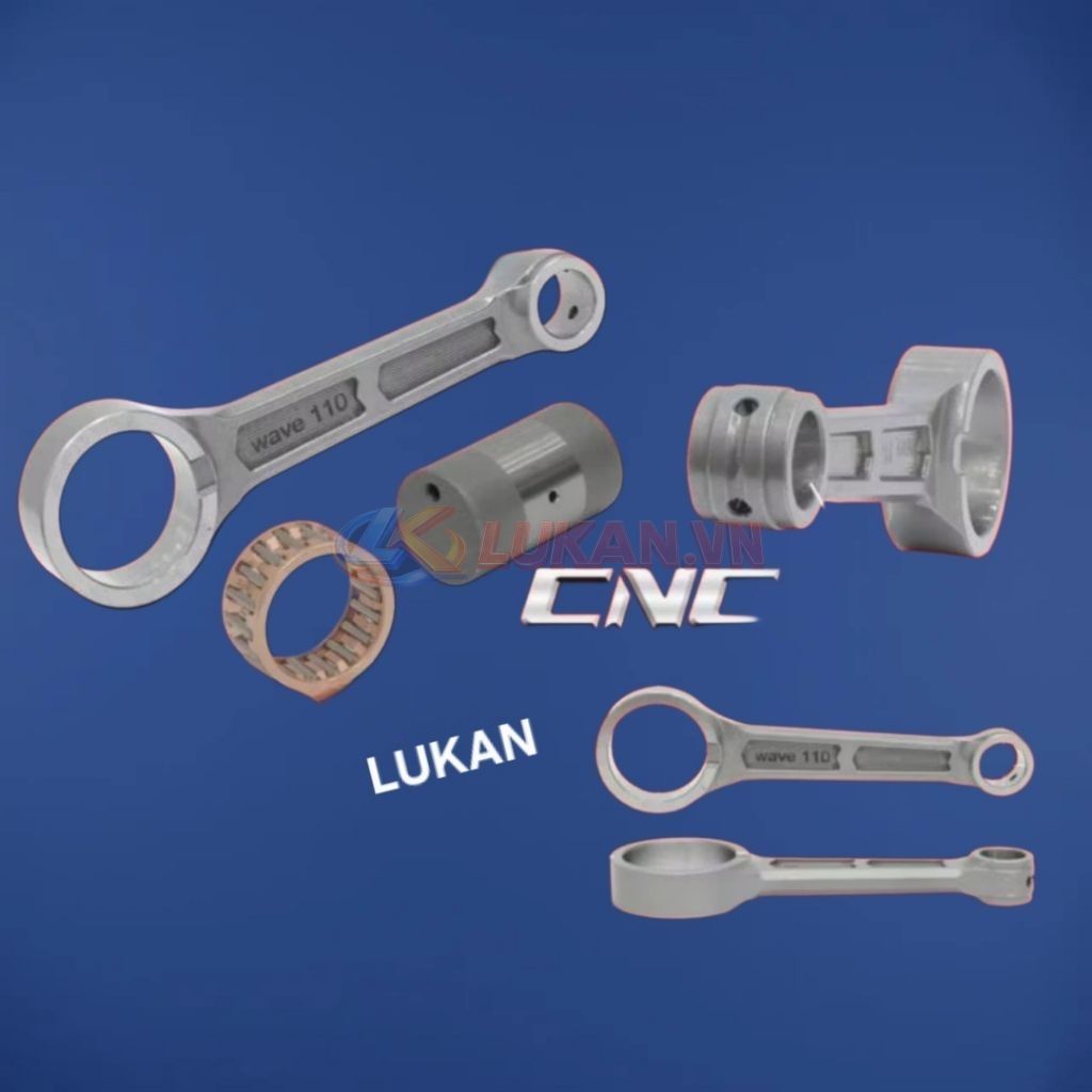 Tay dên, trục khuỷu CNC xe DREAM, WAVE, FUTURE... thanh truyền dài 94, 97, 100, 102, 105mm... - Ảnh 3