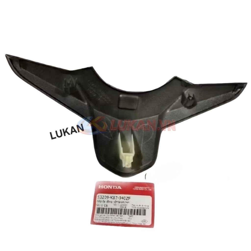 Nắp ốp nhựa viền đồng hồ, bợ cổ WAVE RSX 2012.... Xám siêu nhân zin 53209-K07-940ZF - Ảnh 2