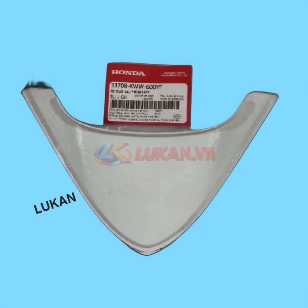 Nắp ốp võ nhựa đuôi, mu rùa WAVE S110, RS, RSX trắng zin Honda 33708-KWW-600YF - Ảnh 3