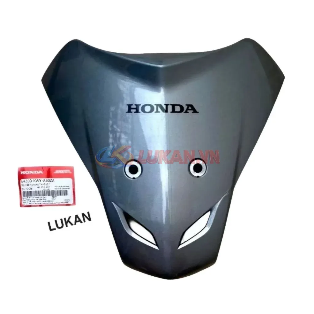 Nhựa ốp võ mặt nạ trước WAVE A, ALPHA, S100.... Xám zin Honda 64300-KWY-A30ZA - Ảnh 3