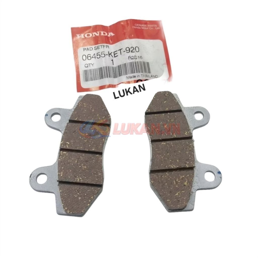 Cặp bố thắng đĩa phanh xe WAVE Thái, ZX, FUTURE 1... zin Thái 06455-KET-920
