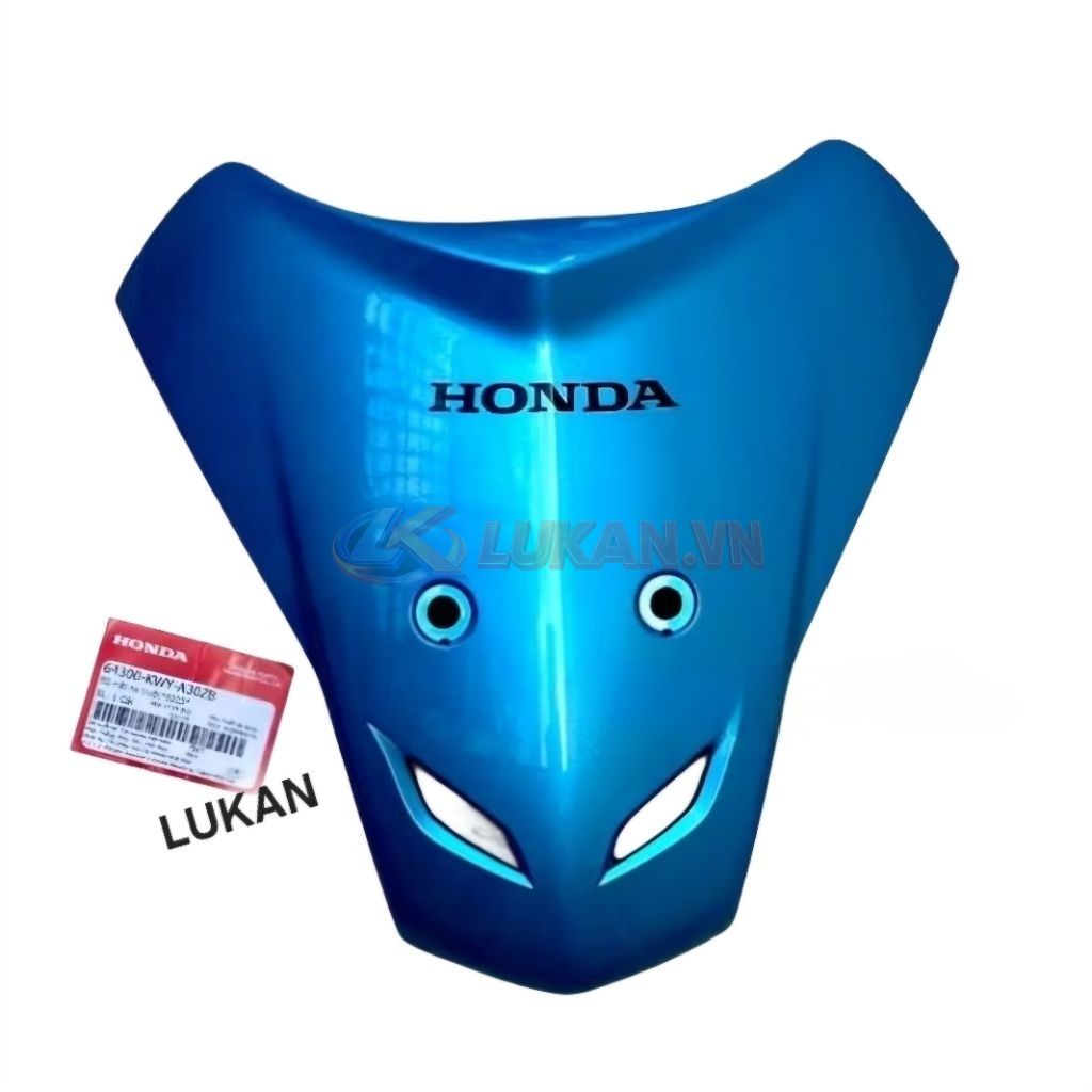 Nhựa ốp võ mặt nạ trước WAVE A, ALPHA, S100... Xanh ngọc zin Honda