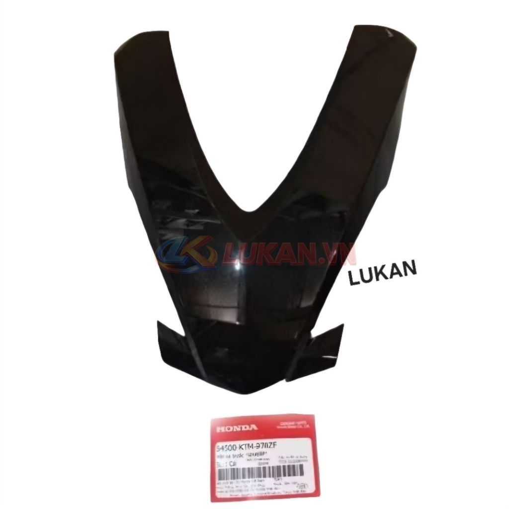 Nhựa mặt nạ trước, chữ V xe FUTURE NEO 125 Đen zin Honda - Ảnh 4