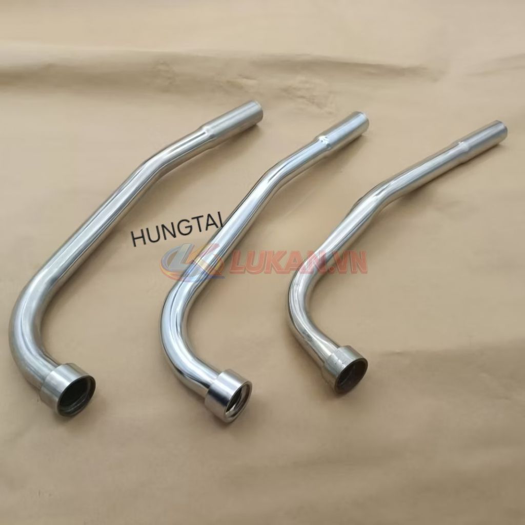 Cổ pô ống xã sắt, inox xe WAVE Thái, ALPHA, ZX... phi lỗ 22