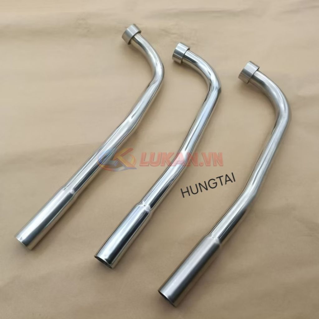Cổ pô ống xã sắt, inox xe WAVE Thái, ALPHA, ZX... phi lỗ 22 - Ảnh 2