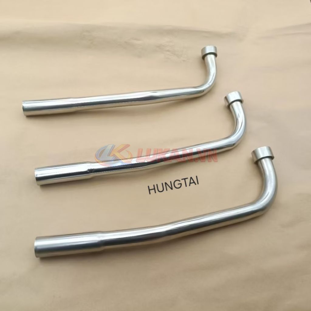 Cổ pô ống xã sắt, inox xe WAVE Thái, ALPHA, ZX... phi lỗ 22 - Ảnh 3