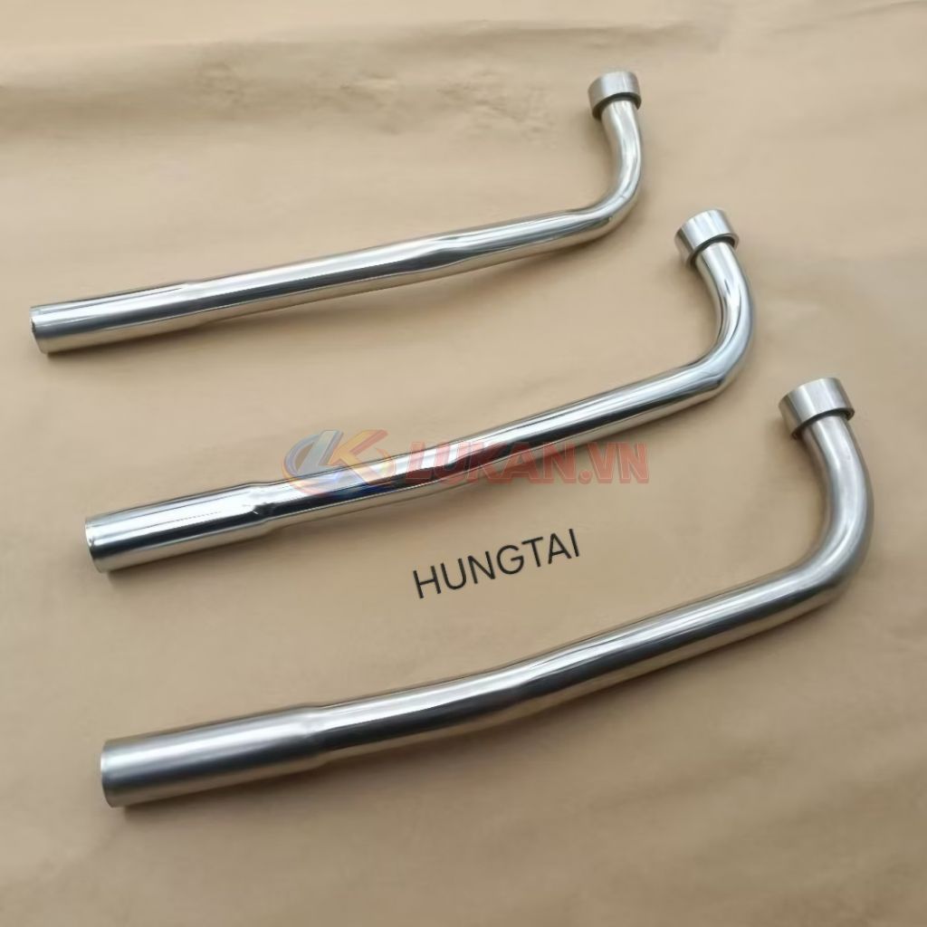 Cổ pô ống xã sắt, inox xe WAVE Thái, ALPHA, ZX... phi lỗ 22 - Ảnh 4