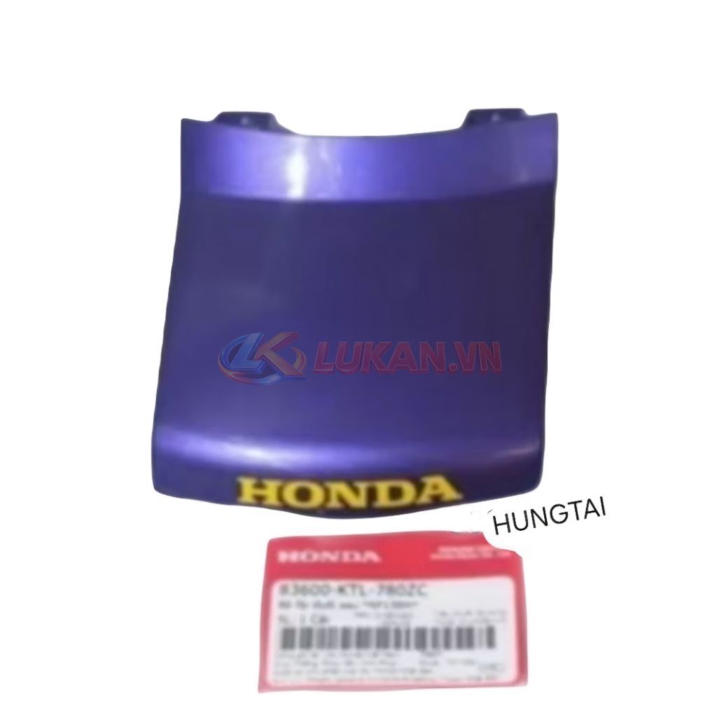 Nắp ốp võ nhựa đuôi, mu rùa WAVE ZX Tím zin chính hãng