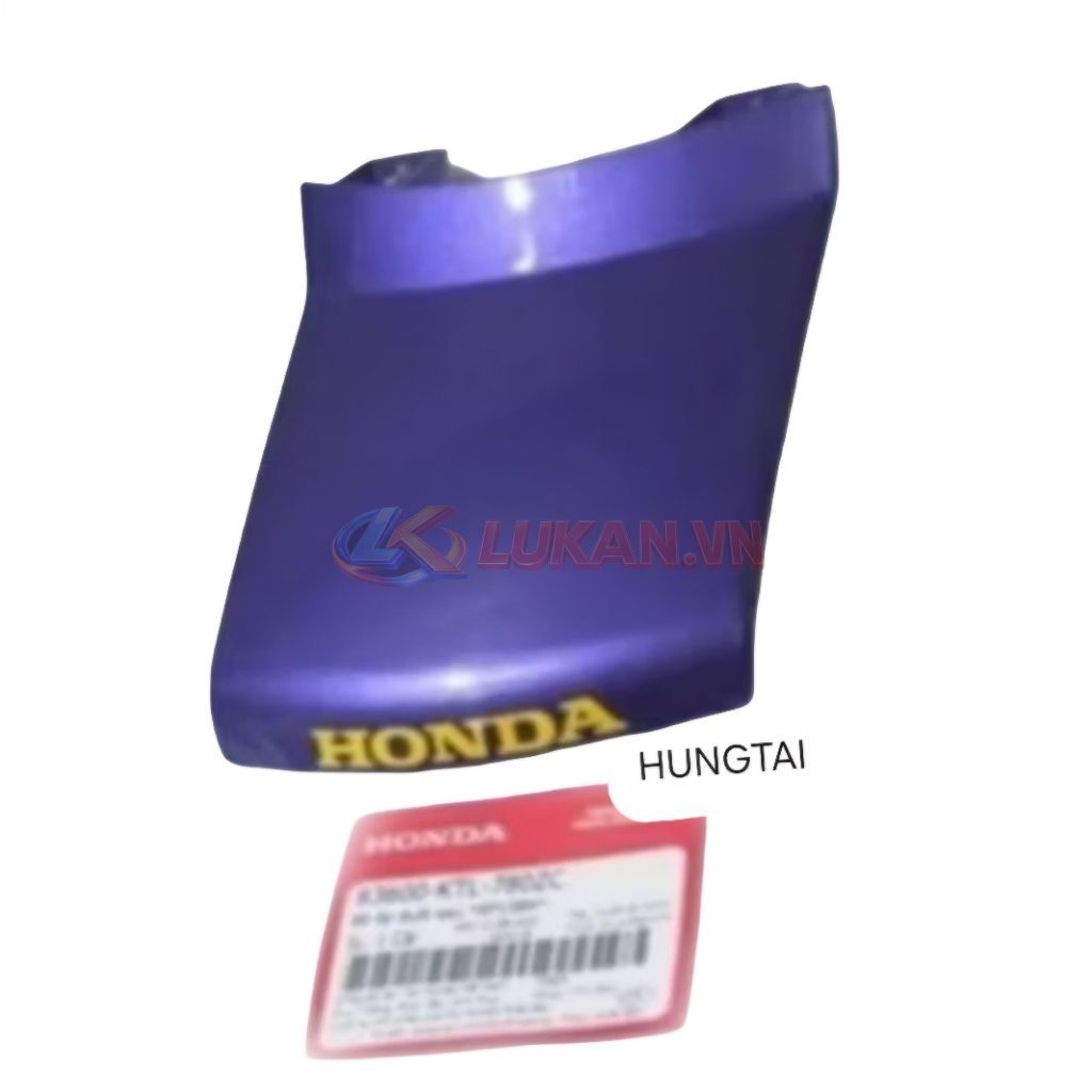 Nắp ốp võ nhựa đuôi, mu rùa WAVE ZX Tím zin chính hãng - Ảnh 4