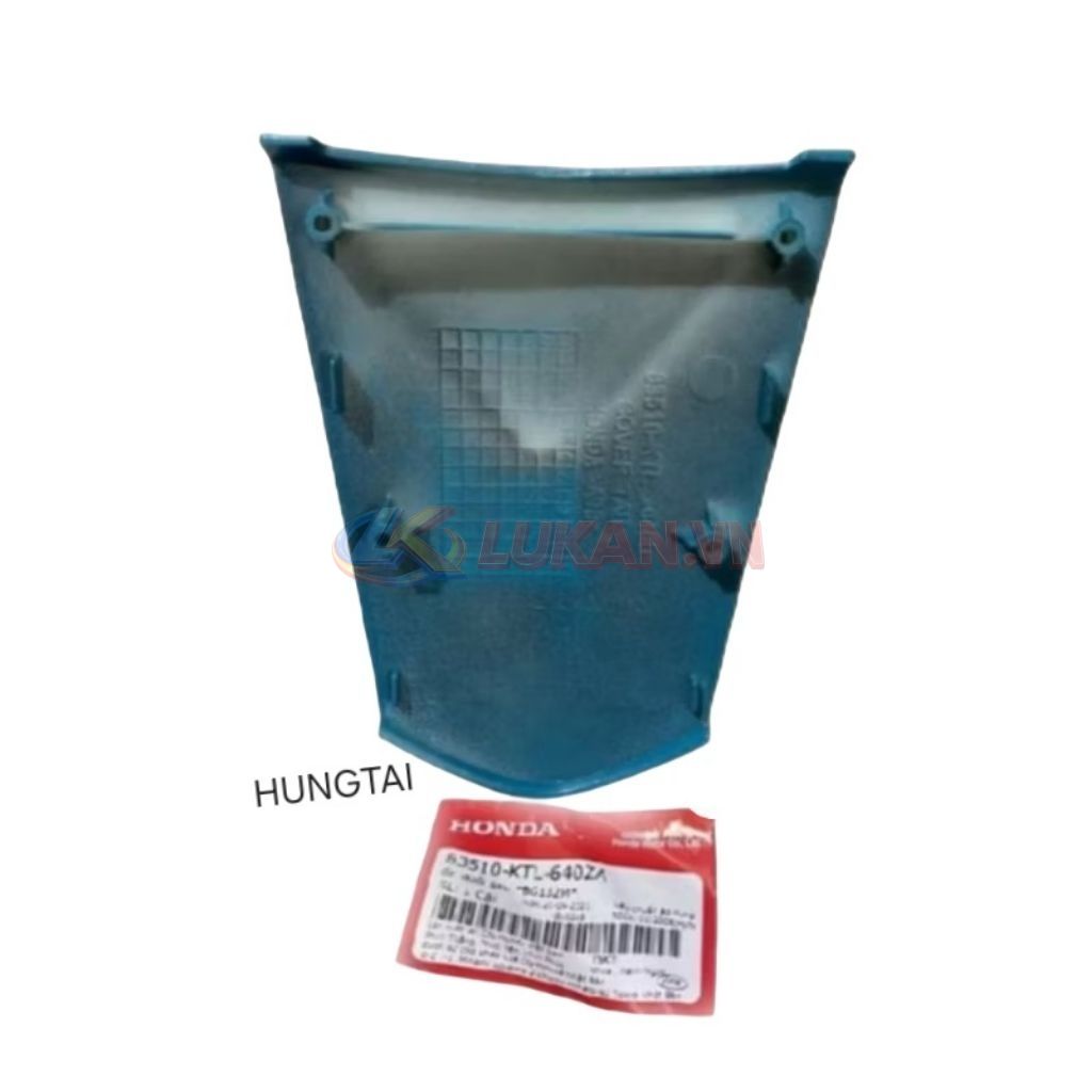 Nắp ốp võ nhựa đuôi, mu rùa WAVE A, ALPHA, S100... Xanh dương zin 83510-KTL-640ZA - Ảnh 4