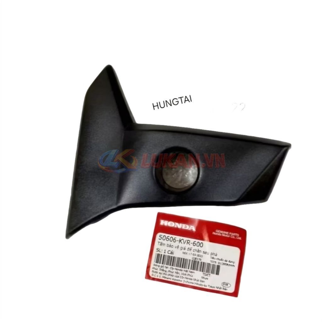 Cặp nhựa nhám đen, ốp gác chân WAVE RSX 100 zin 50606-KVR-600