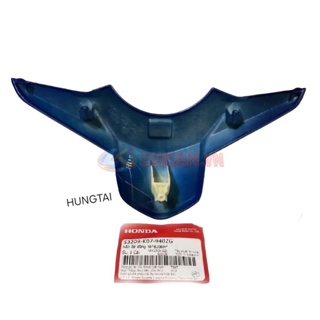 Ốp nhựa viền đồng hồ, bợ cổ WAVE RSX 2012... Xanh siêu nhân zin 53209-K07-940ZG - Ảnh 4