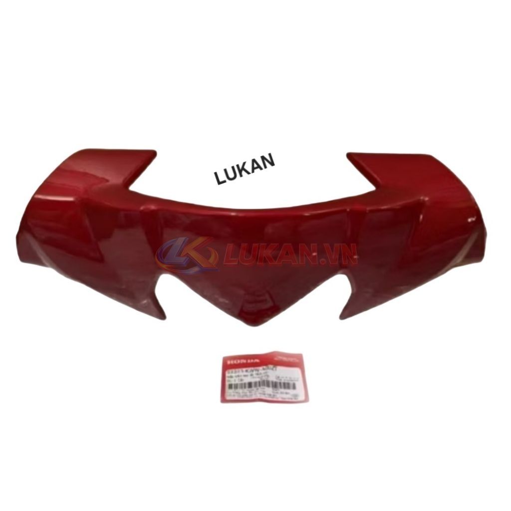 Ốp nhựa đầu đèn trước, nắp trên tay lái WAVE S110, RSX... Đỏ mận zin 53203-KWW-A00ZT - Ảnh 2
