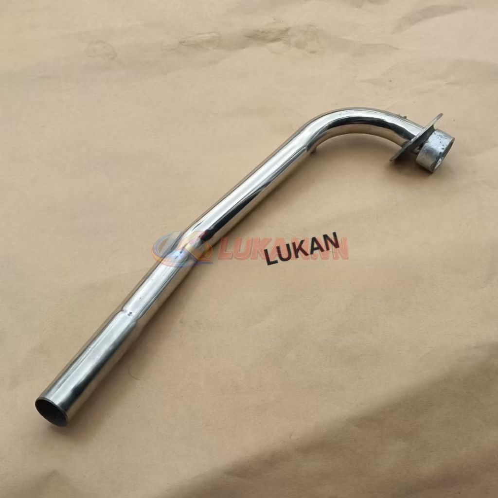 Cổ pô ống xã inox xe WAVE Thái, ALPHA, ZX... có lỗ ốc gắn ốp vĩ - Ảnh 3